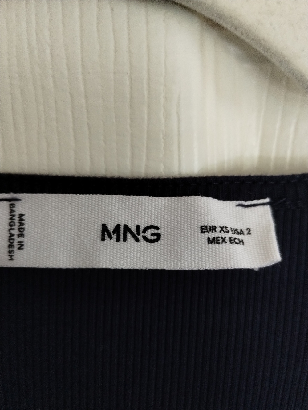 Mango Drop Waist Midi Dress Navy 2 - Picture 2 of 4